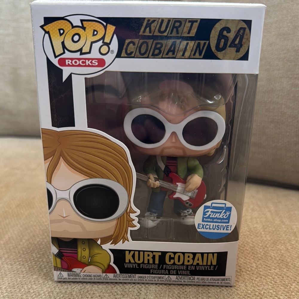 Funko Pop! Rocks Kurt Cobain with glasses